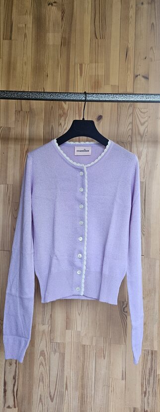 KAŠMIRA KARDIGĀNS EVAMOODE DOLCE VITA VIOLET